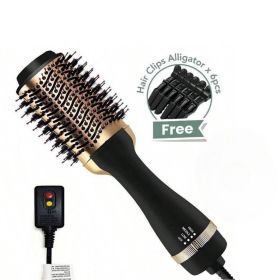 One Step Hair Dryer and Volumiser 1000W Blow Dryer Brush Hot Air Styling Brush Professional Hair Straightener Curler Travel Friendly Heated Hairb