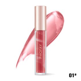 PHOFAY Rose Blooming Hydrating Lip Gloss (Option: 01)