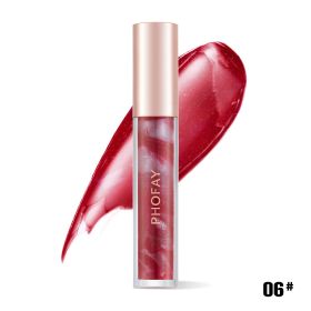 PHOFAY Rose Blooming Hydrating Lip Gloss (Option: 06)