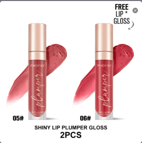 PHOFAY Shiny Lip Plumper Gloss (Option: Set3)