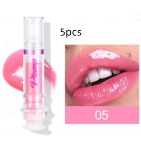 New Tube Lip Rich Lip Color Slightly Spicy Lip Honey Lip Glass Mirror Face Lip Mirror Liquid Lipstick (Option: 5Color5pcs)