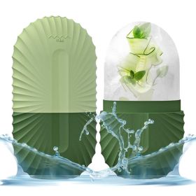 Ice Mold for Face, Ice Roller for Face & Eye, Beauty Facial Ice Rollers Ice Holder Mold (Color: Green)