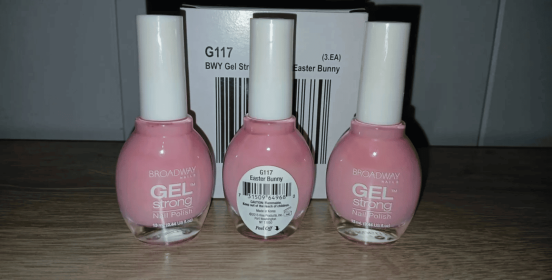 ~~3-PACK~~ *Broadway Nails* Gel Strong Nail Polish -pick your color- .44floz (Color: G117 Easter Bunny)