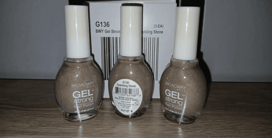 ~~3-PACK~~ *Broadway Nails* Gel Strong Nail Polish -pick your color- .44floz (Color: G136 Sparkling Stone)