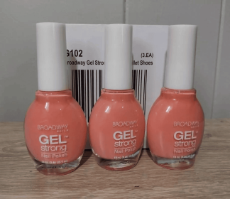 ~~3-PACK~~ *Broadway Nails* Gel Strong Nail Polish -pick your color- .44floz (Color: G102 Ballet Shoes)