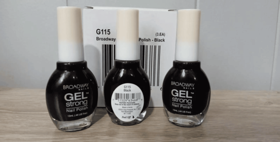 ~~3-PACK~~ *Broadway Nails* Gel Strong Nail Polish -pick your color- .44floz (Color: G115 Black)