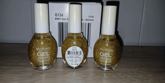 ~~3-PACK~~ *Broadway Nails* Gel Strong Nail Polish -pick your color- .44floz (Color: G134 Aurora)