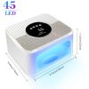 Nail Art UV Lamp 45 Beads White Pink With 4 Hour Button Display Auto Sensor LED Nail Lamp For Curing All Gel Nail Polish Professional Drying Lamp