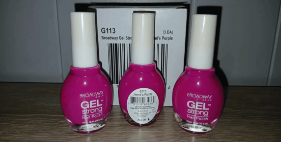 ~~3-PACK~~ *Broadway Nails* Gel Strong Nail Polish -pick your color- .44floz (Color: G113 Jimi's Purple)