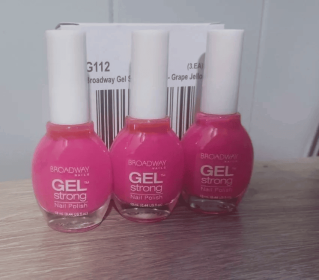 ~~3-PACK~~ *Broadway Nails* Gel Strong Nail Polish -pick your color- .44floz (Color: G112 Grape Jello)