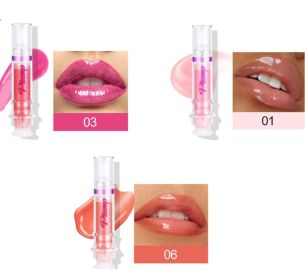 New Tube Lip Rich Lip Color Slightly Spicy Lip Honey Lip Glass Mirror Face Lip Mirror Liquid Lipstick (Option: 1 3 6color)